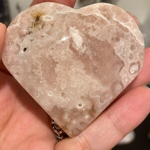 Pink Amethyst heart #2